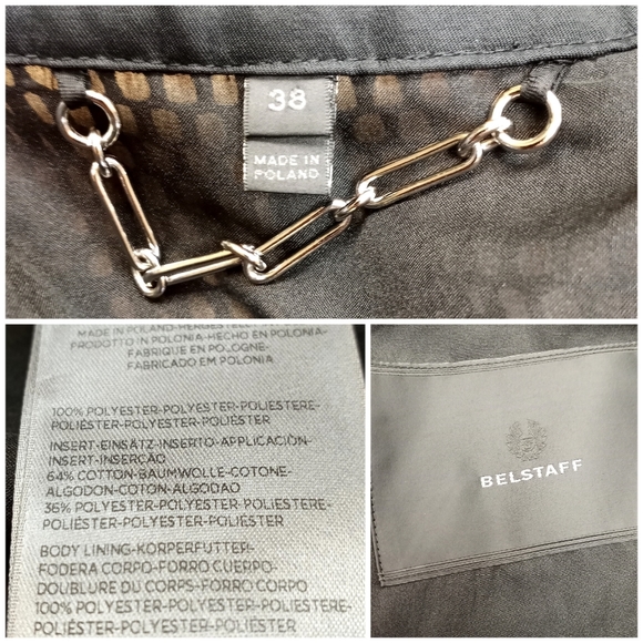 Belstaff Dunstable Black Fishnet Tech Mesh Trench Coat Jacket (XS) - Picture 10 of 11